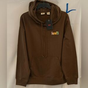 Levi's Chocolate Brown Hoodie Sweater for Men